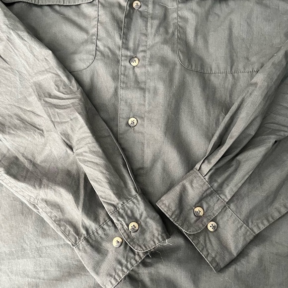 Wrangler Gray Casual Button Down Shirt - Picture 10 of 10